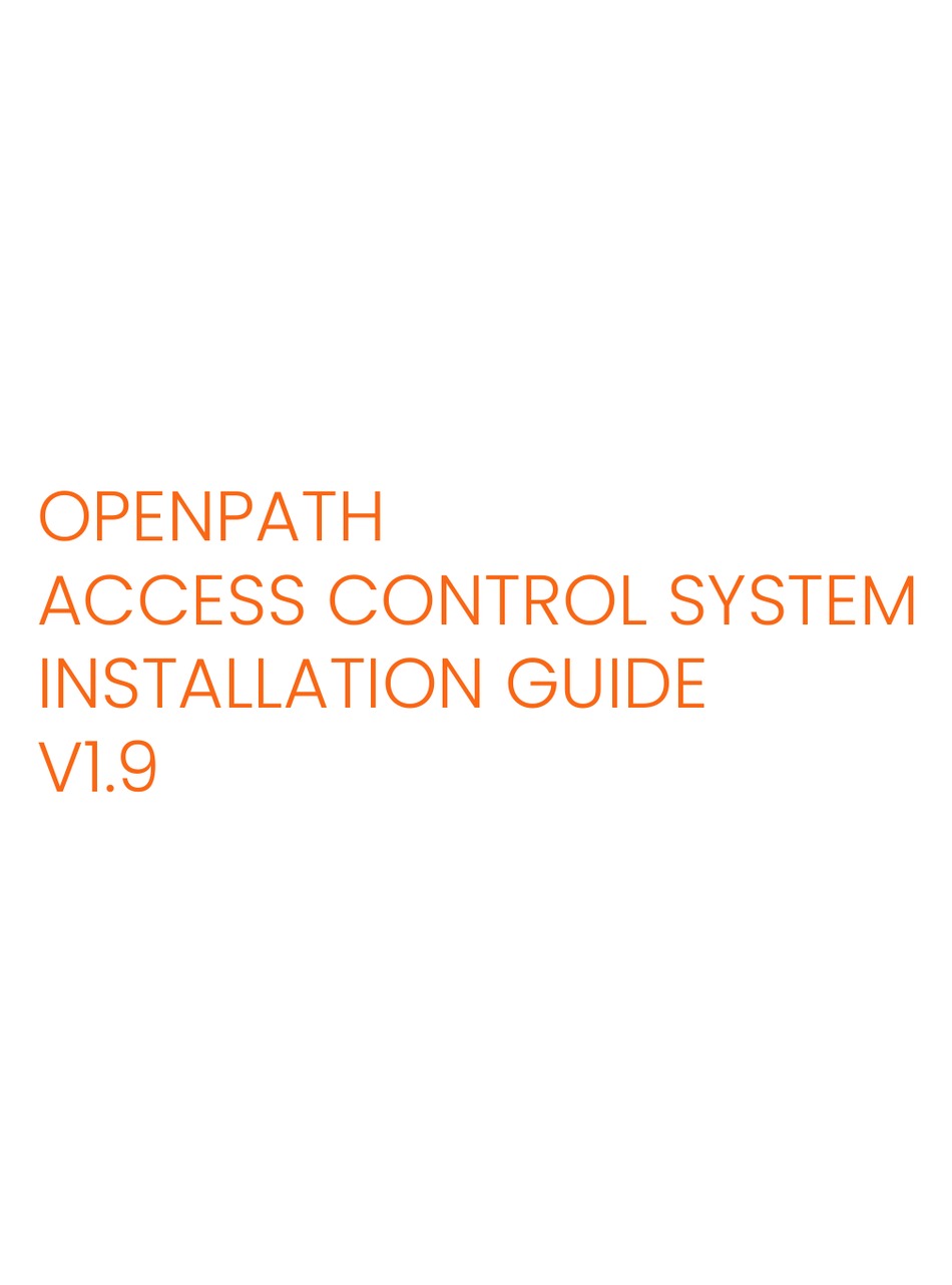 Openpath Access Control Core