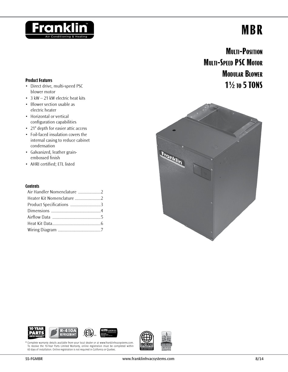 FRANKLIN MBR WIRING DIAGRAM Pdf Download | ManualsLib