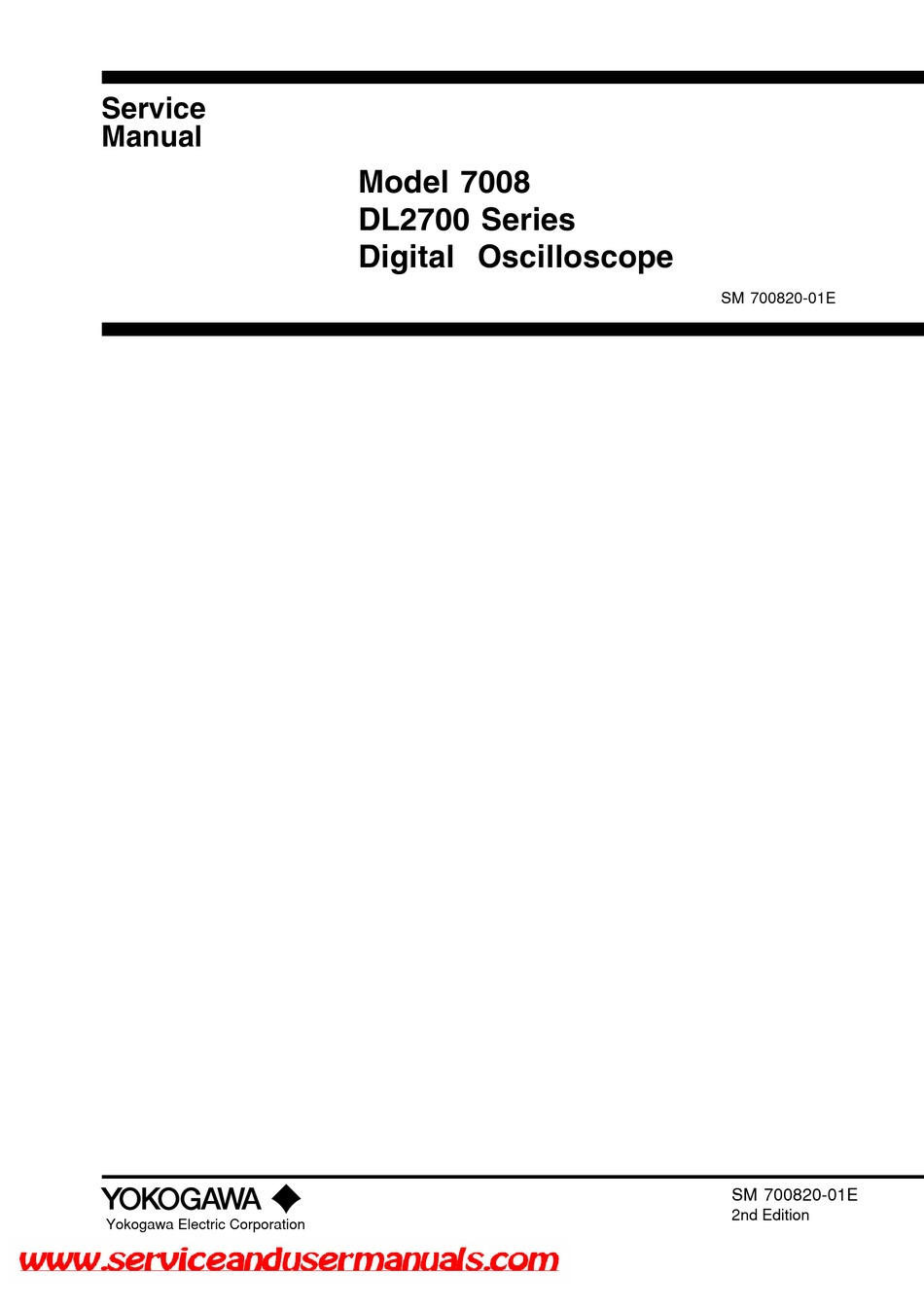 YOKOGAWA DL2700 SERIES SERVICE MANUAL Pdf Download ManualsLib