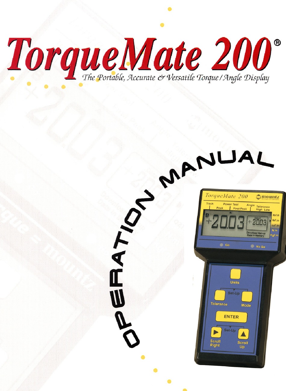 MOUNTZ TM200FI OPERATION MANUAL Pdf Download ManualsLib