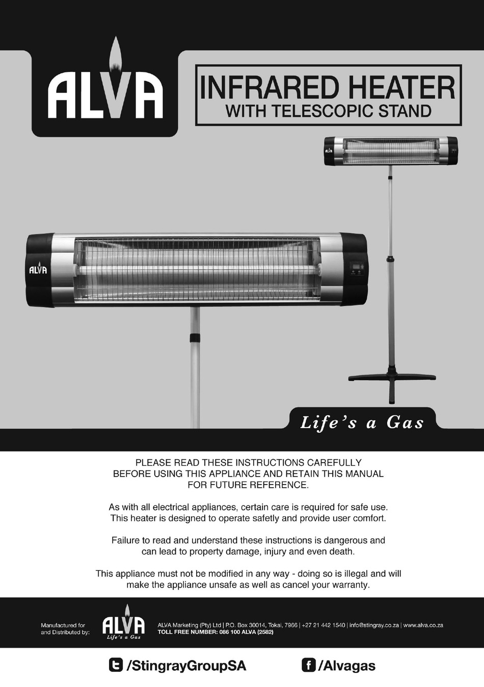 ALVA EPH62 INSTRUCTION MANUAL Pdf Download ManualsLib