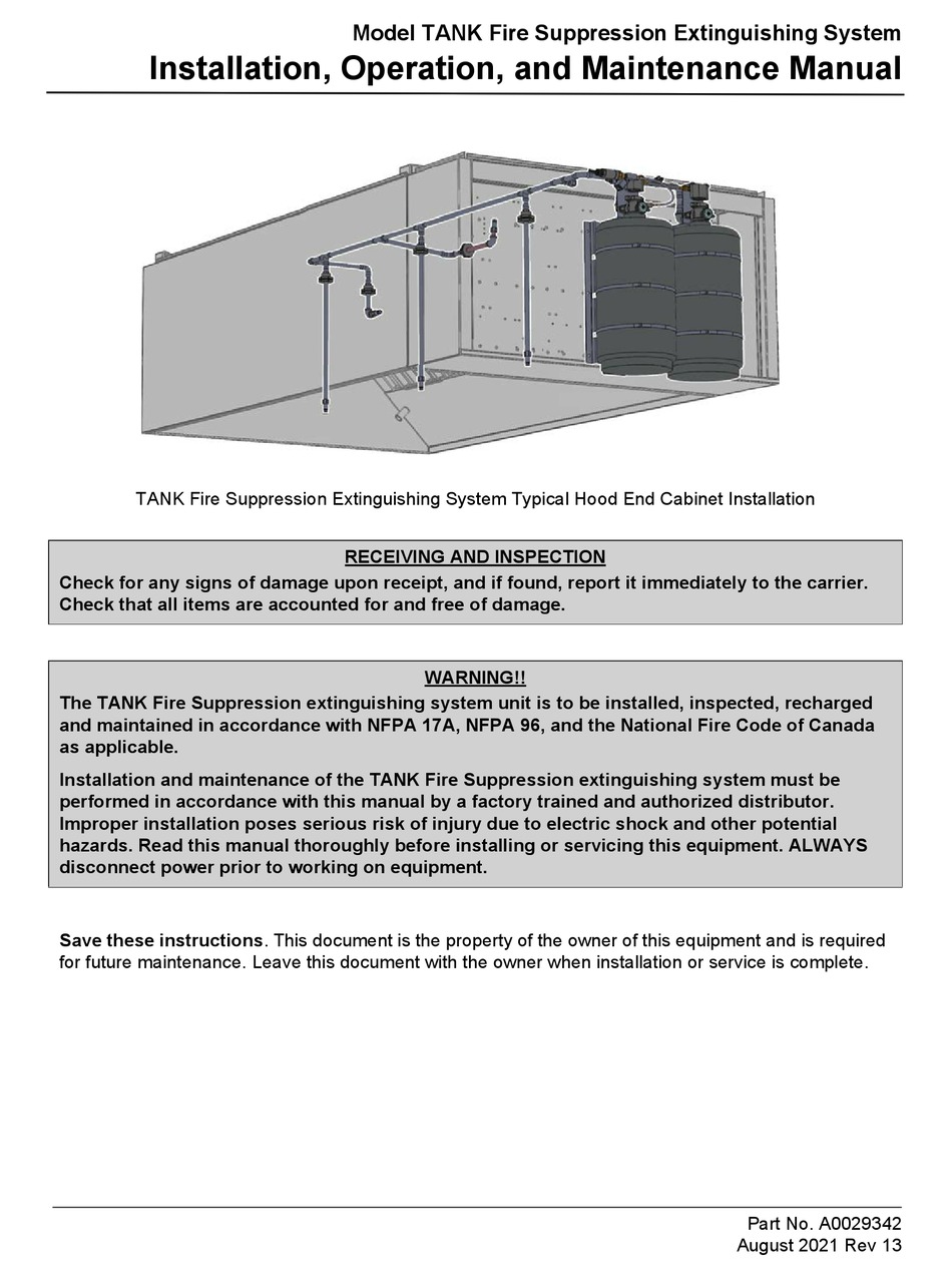 CAPTIVEAIRE TANK INSTALLATION, OPERATION AND MAINTENANCE MANUAL Pdf
