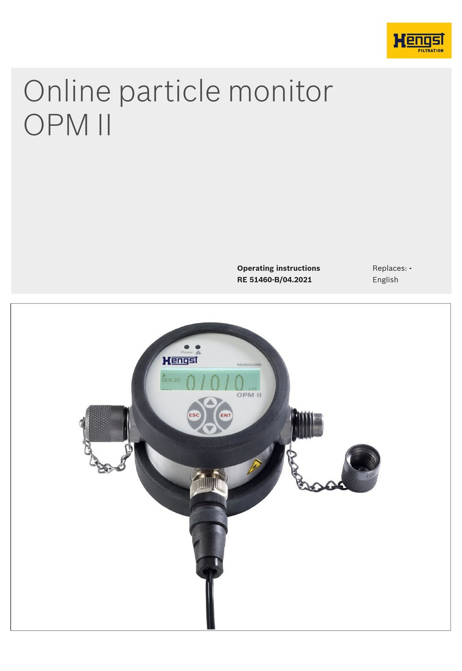 HENGST OPM II OPERATING INSTRUCTIONS MANUAL Pdf Download | ManualsLib