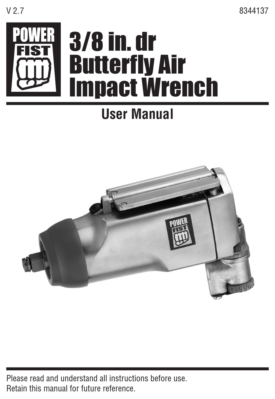 POWER FIST 8344137 USER MANUAL Pdf Download ManualsLib