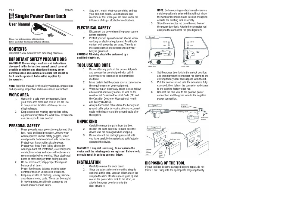 POWER FIST 8008425 USER MANUAL Pdf Download ManualsLib