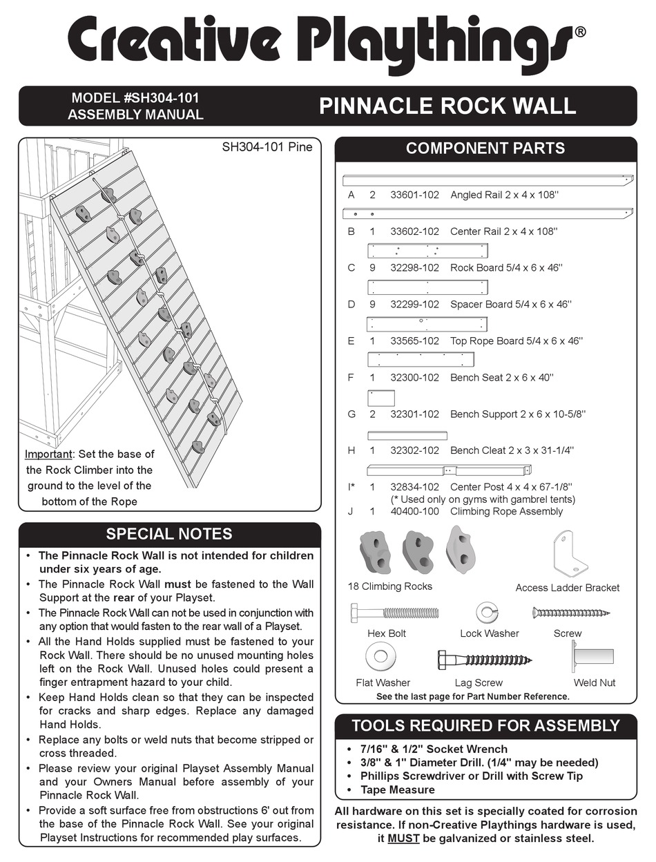 CREATIVE PLAYTHINGS SH304101 ASSEMBLY MANUAL Pdf Download ManualsLib