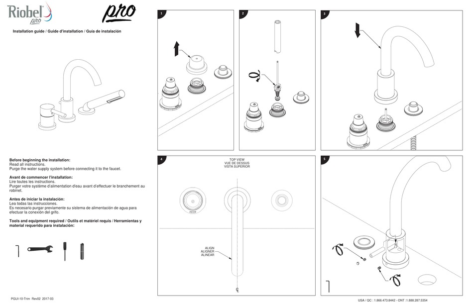 RIOBEL PRO INSTALLATION MANUAL Pdf Download ManualsLib