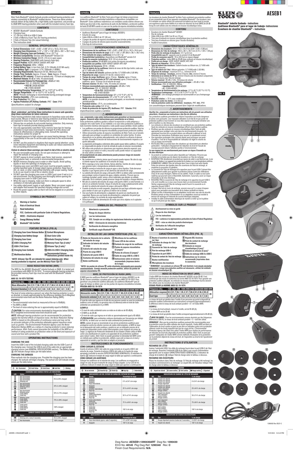 KLEIN TOOLS AESEB1 INSTRUCTIONS Pdf 