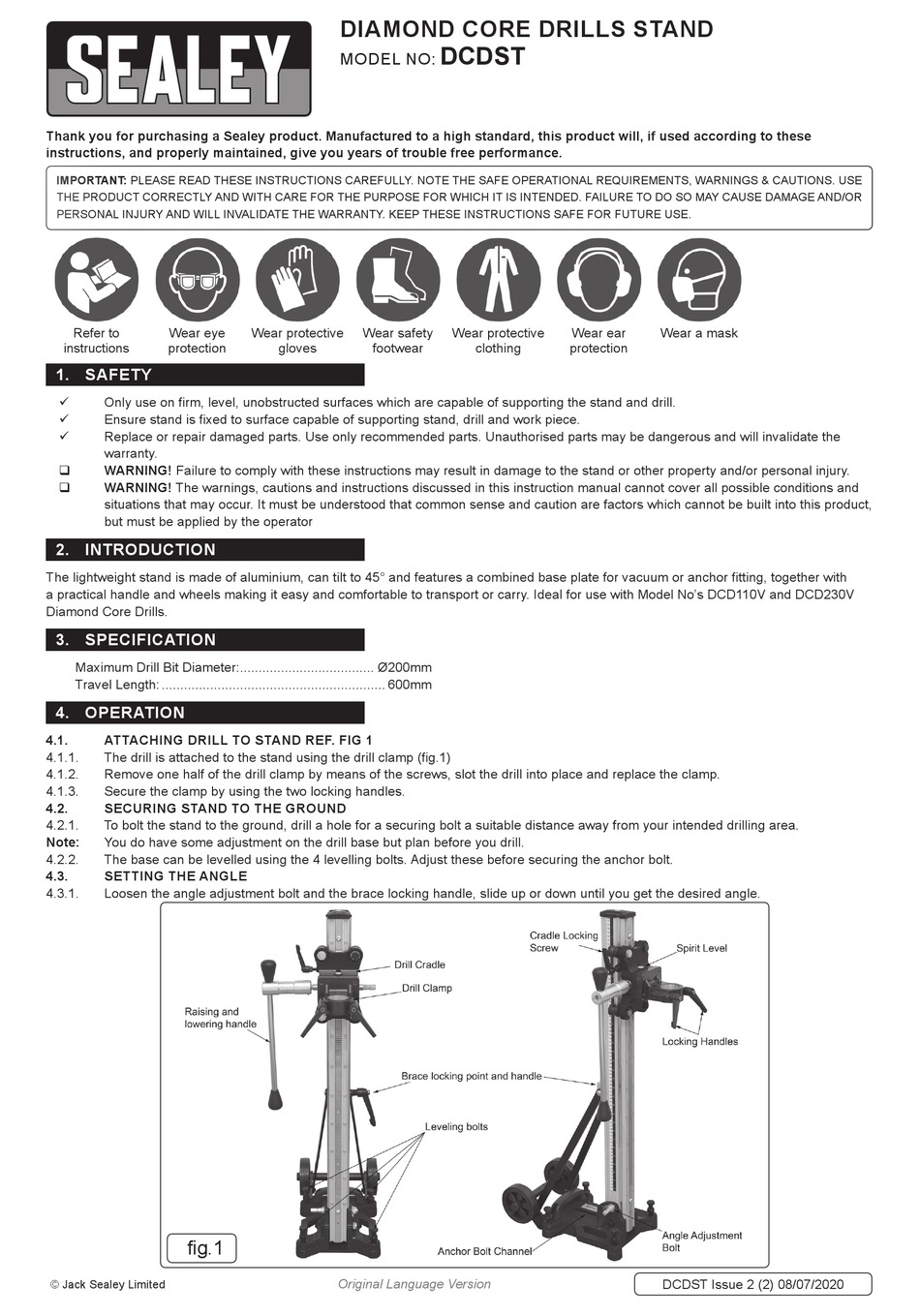 SEALEY DCDST INSTRUCTIONS Pdf Download ManualsLib
