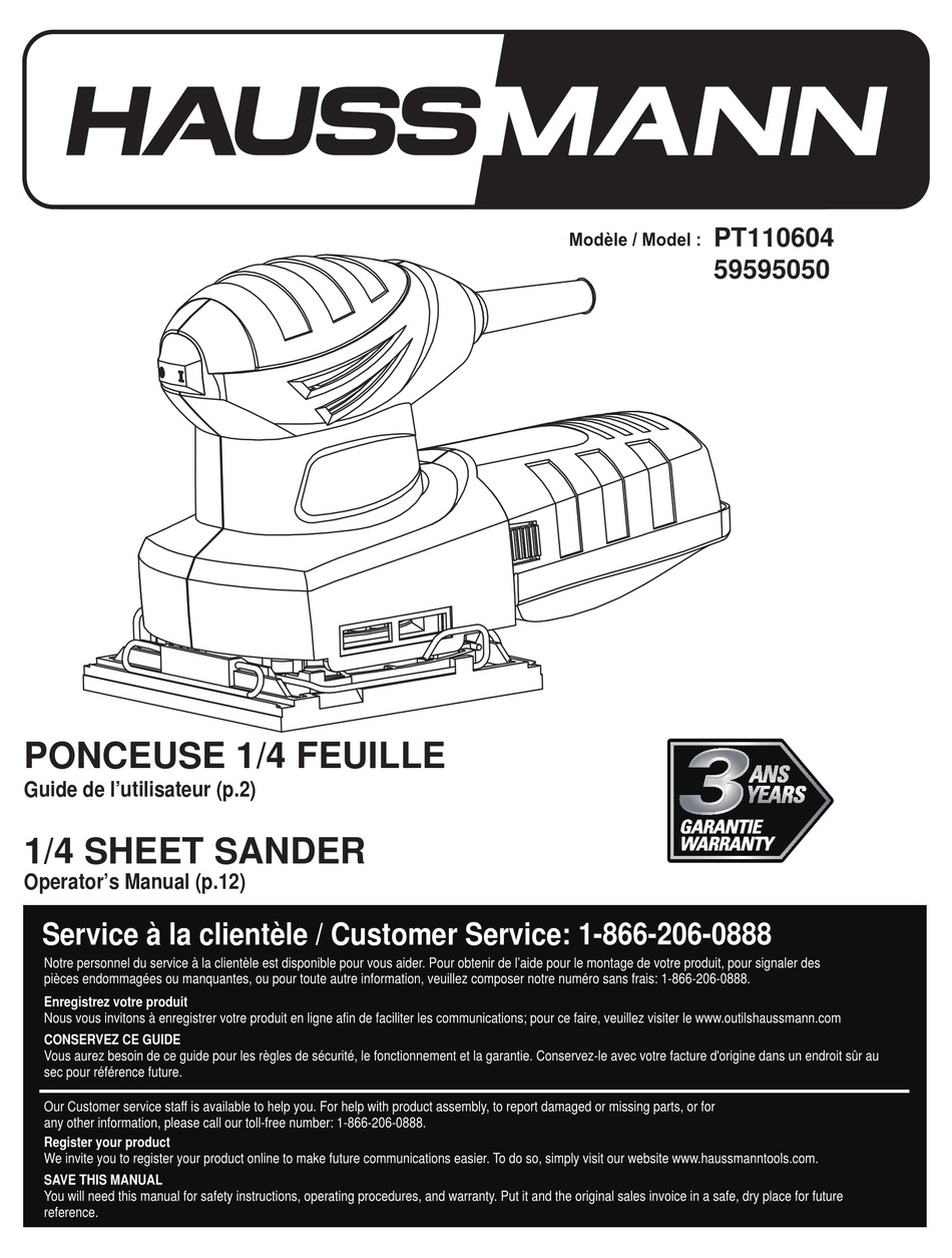 HAUSSMANN PT110604 MANUAL Pdf Download ManualsLib