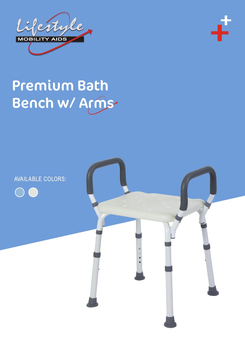 LIFESTYLE PREMIUM BATH BENCH WITH ARMS USER MANUAL Pdf Download