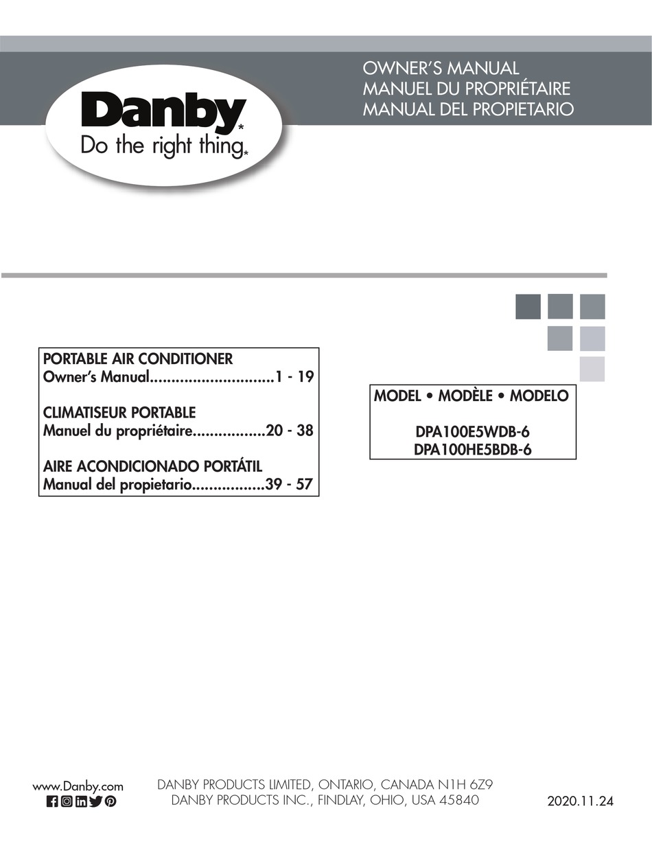 Timer Function; Child Lock - Danby 