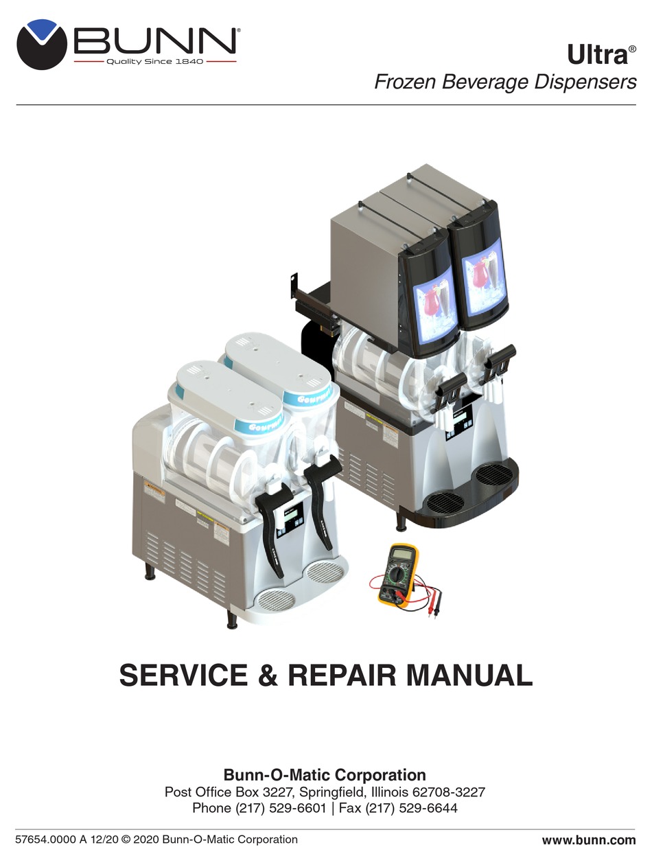 BUNN ULTRA1 SERVICE & REPAIR MANUAL Pdf Download ManualsLib