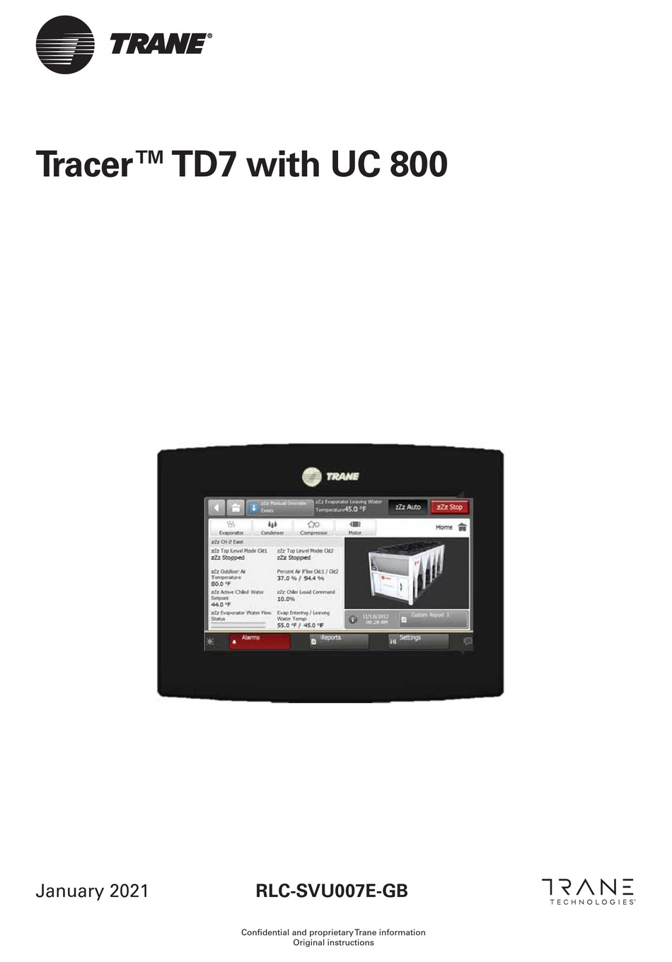 TRANE TRACER TD7 MANUAL Pdf Download ManualsLib