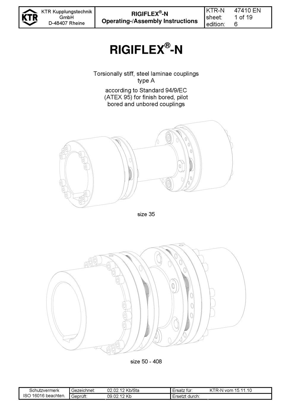 KTR RIGIFLEXN OPERATING & ASSEMBLY INSTRUCTIONS Pdf Download ManualsLib