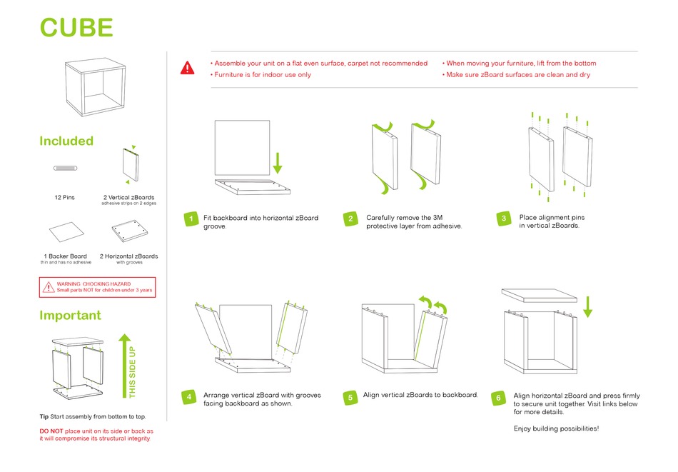 ZBOARD CUBE ASSEMBLE INSTRUCTION Pdf Download ManualsLib