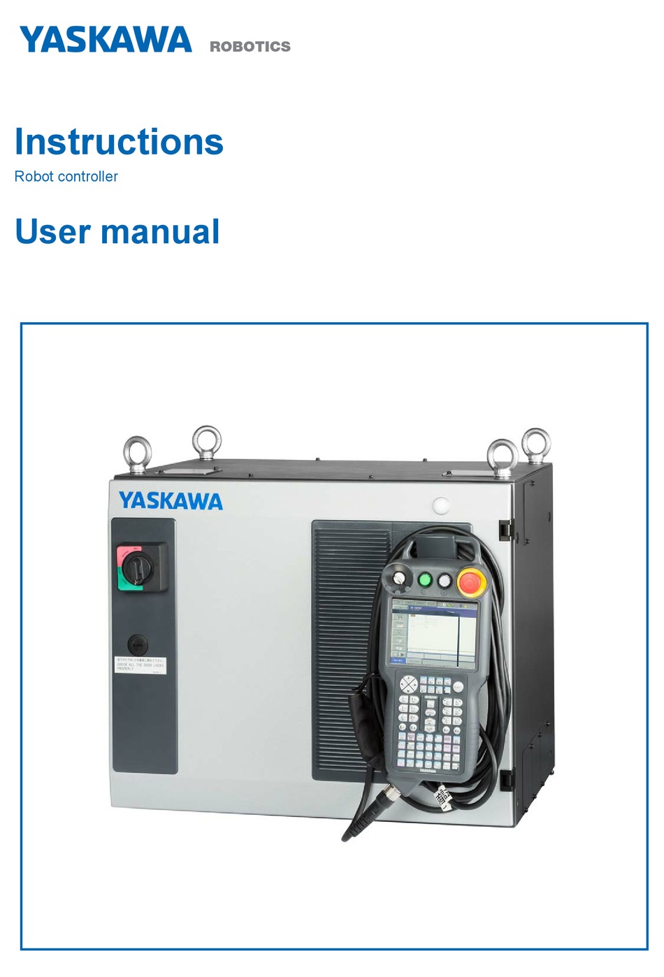 YASKAWA MOTOMAN YRC1000 INSTRUCTIONS MANUAL Pdf Download | ManualsLib