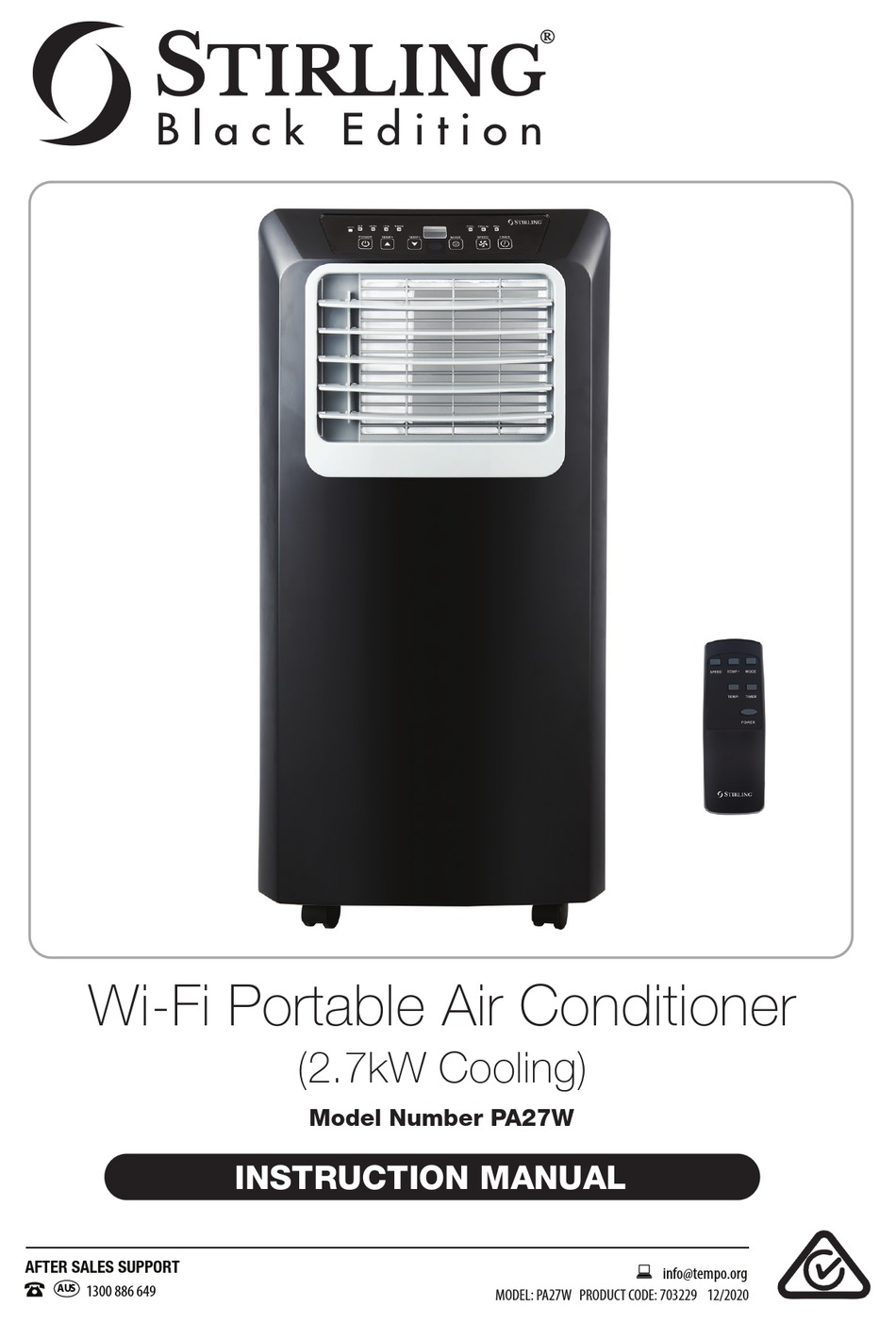 STIRLING PA27W INSTRUCTION MANUAL Pdf 