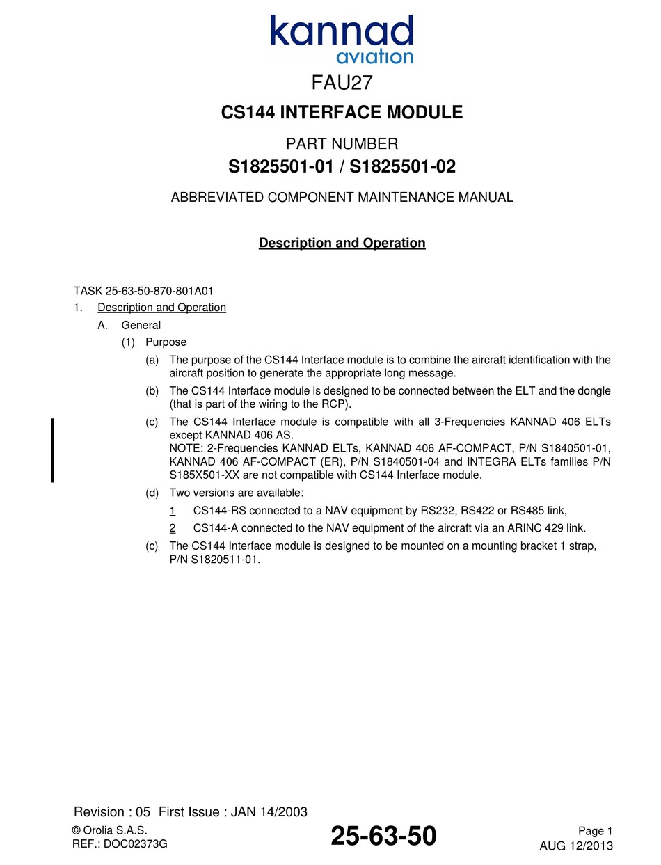 kannad-aviation-cs144-abbreviated-component-maintenance-manual-pdf