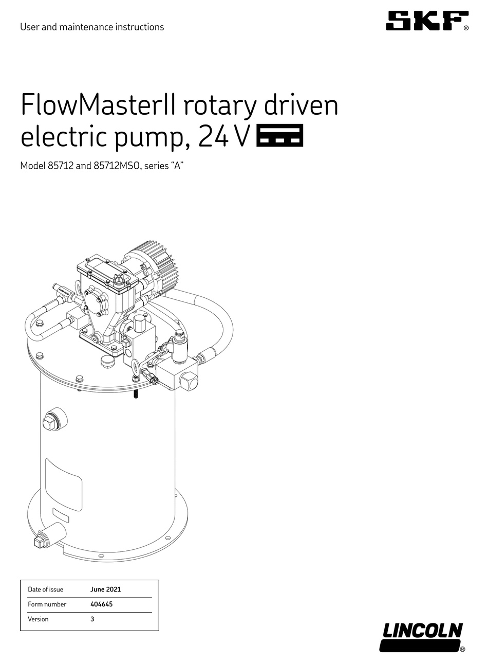 SKF LINCOLN A SERIES USER AND MAINTENANCE INSTRUCTIONS Pdf Download ...