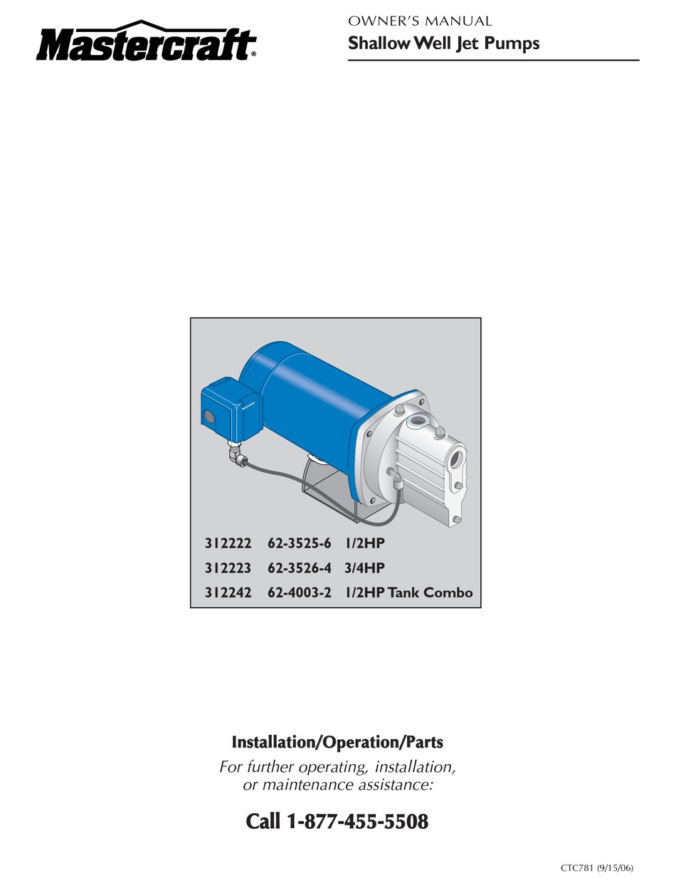 MASTERCRAFT 312222 OWNER'S MANUAL Pdf Download | ManualsLib