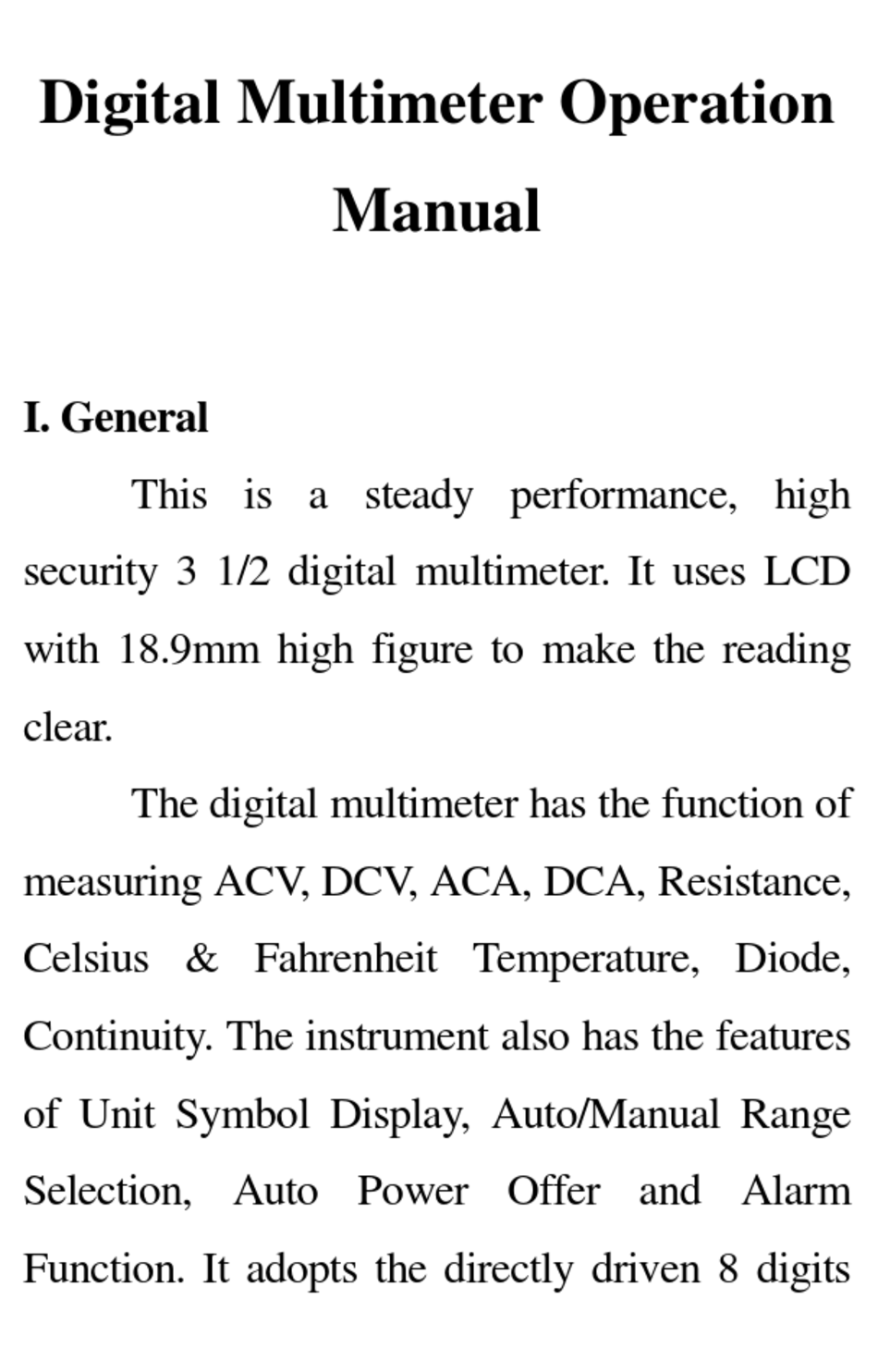VICTOR 81D OPERATION MANUAL Pdf Download | ManualsLib