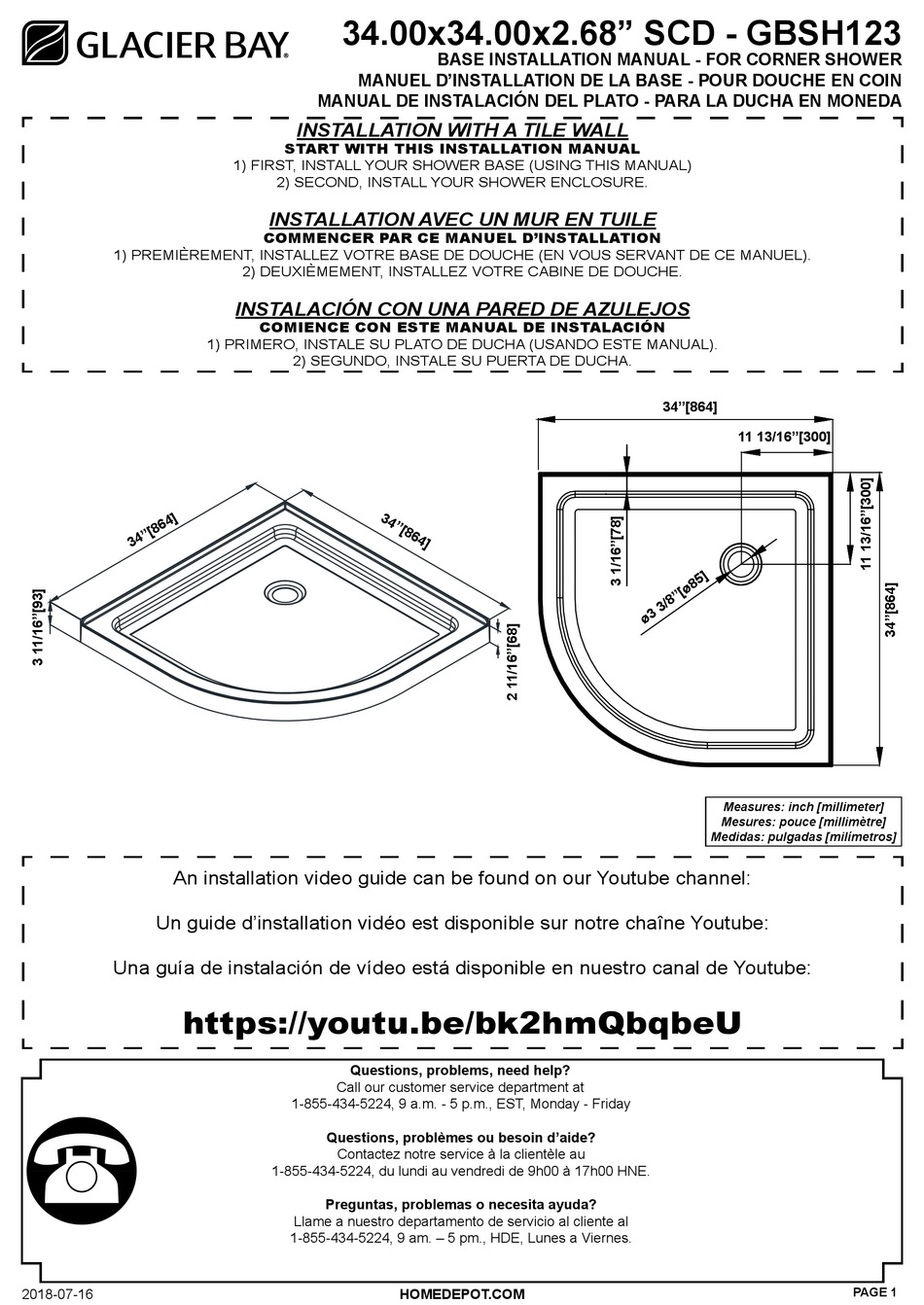 GLACIER BAY GBSH123 INSTALLATION MANUAL Pdf Download ManualsLib