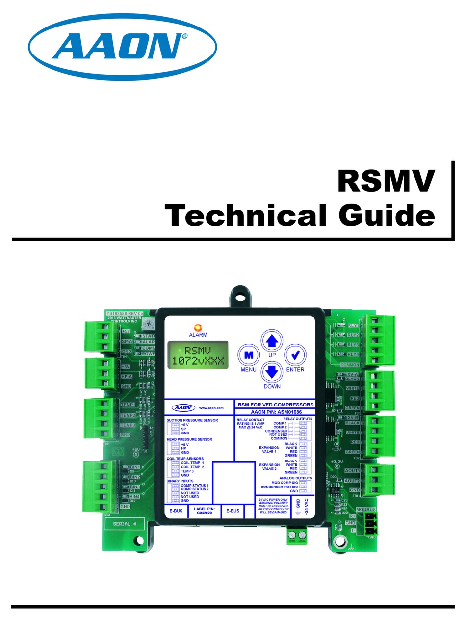 AAON RSMV ASM01686 TECHNICAL MANUAL Pdf Download ManualsLib