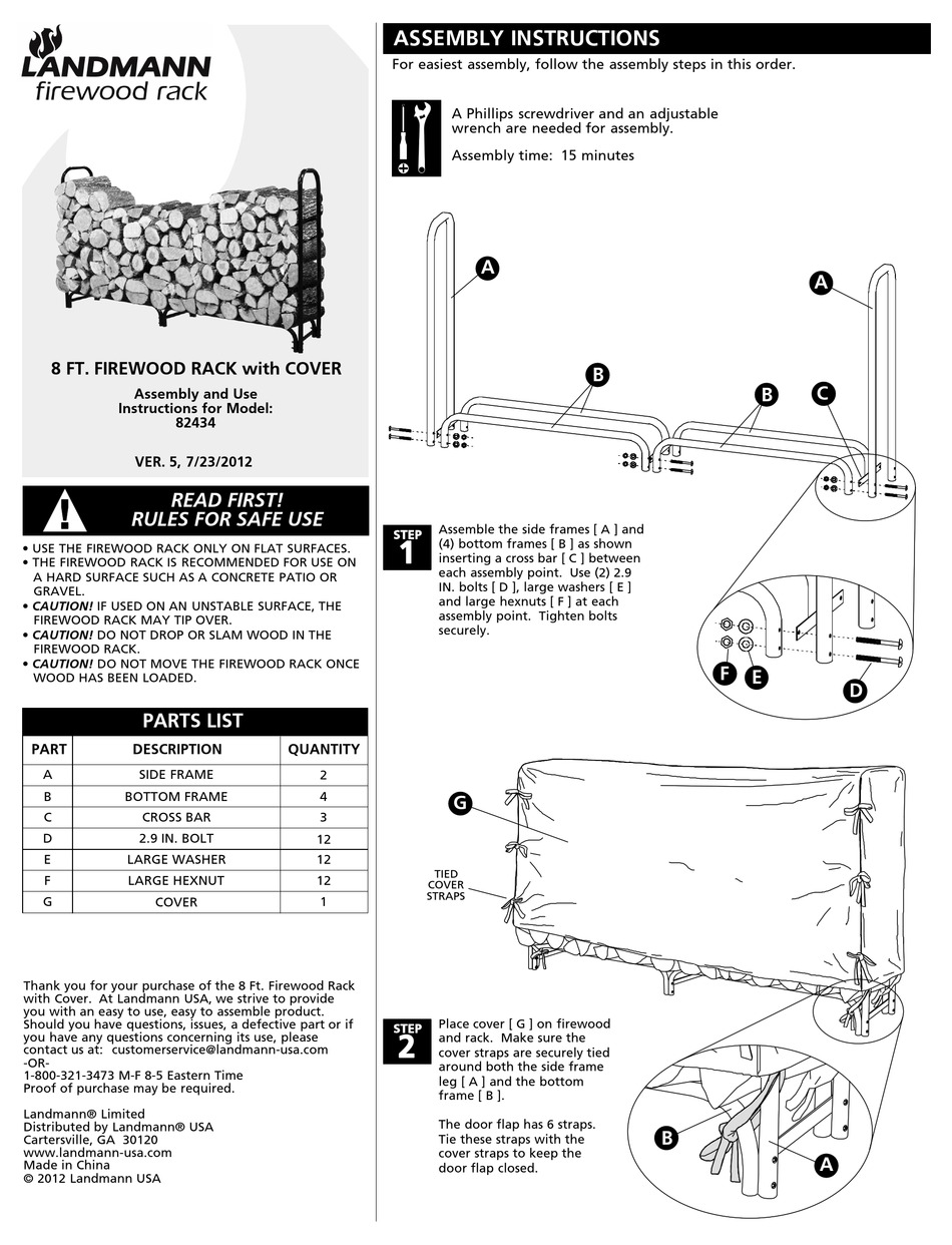 LANDMANN 82434 ASSEMBLY AND USE INSTRUCTIONS Pdf Download ManualsLib