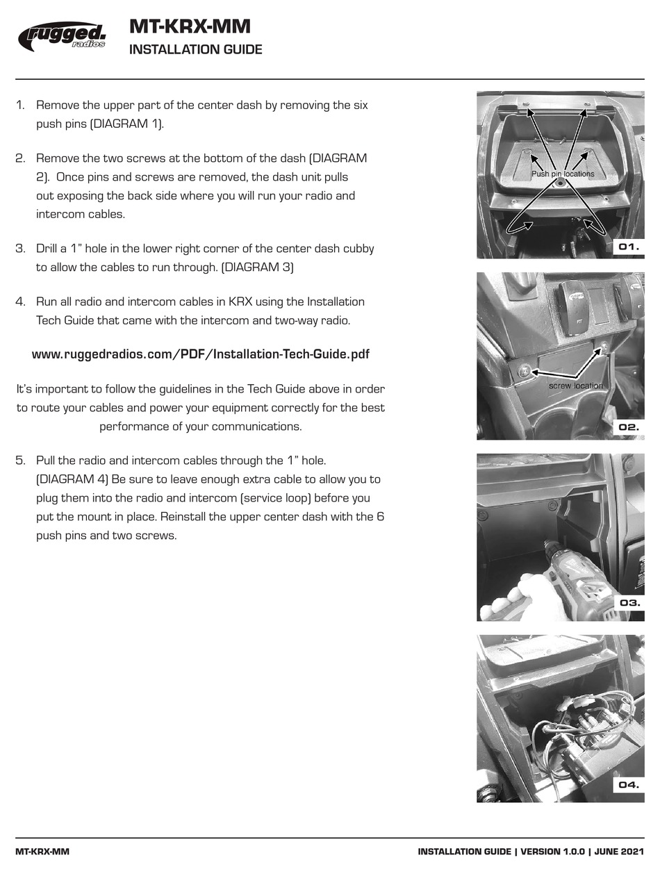 RUGGED RADIOS MTKRXMM INSTALLATION MANUAL Pdf Download ManualsLib