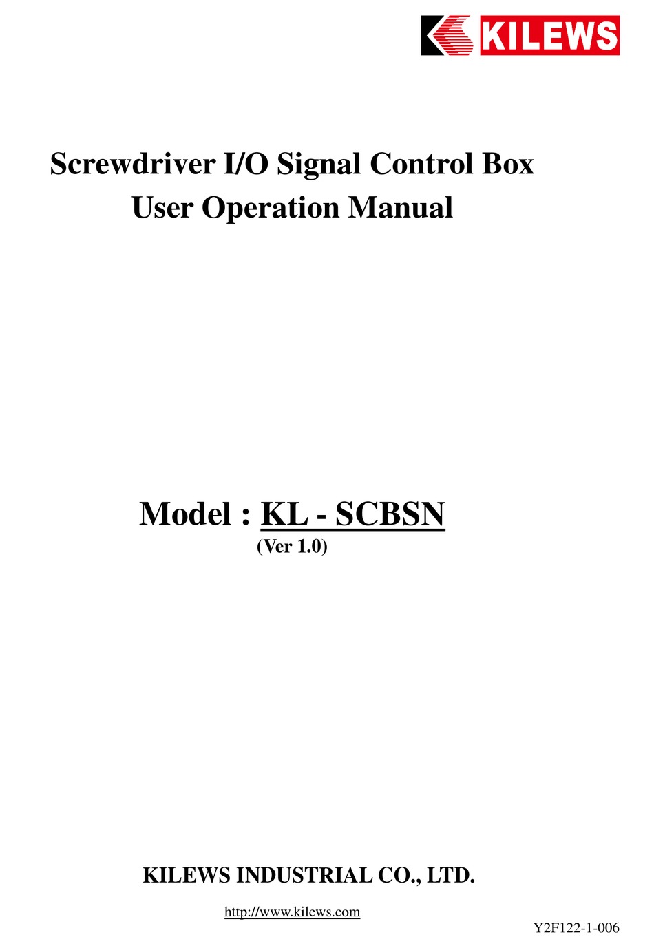 KILEWS KL - SCBSN USER'S OPERATION MANUAL Pdf Download | ManualsLib