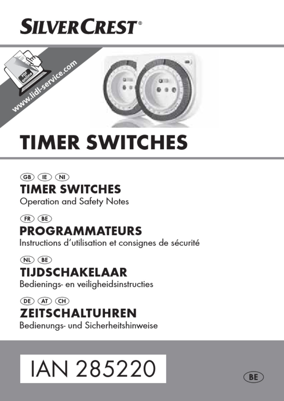 SILVERCREST 285220 OPERATION AND SAFETY NOTES Pdf Download ManualsLib