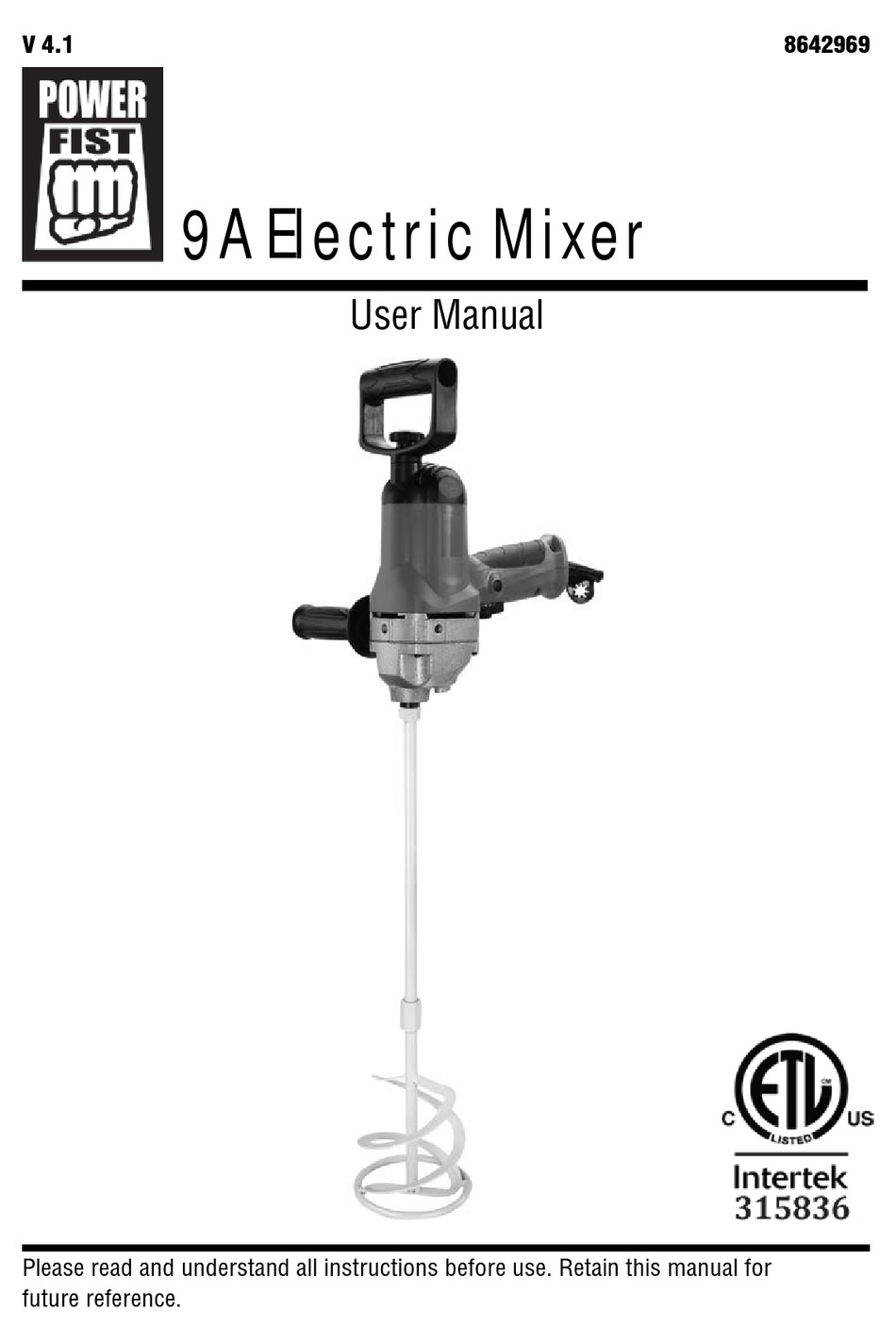POWER FIST 8642969 USER MANUAL Pdf Download ManualsLib