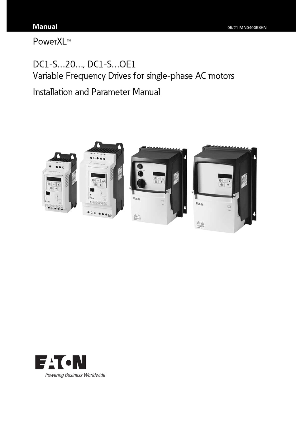 EATON POWERXL INSTALLATION AND PARAMETER MANUAL Pdf Download ManualsLib