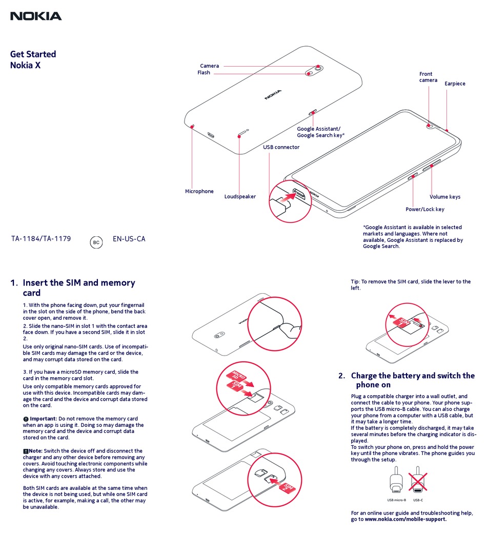 Nokia Ta Get Started Pdf Download Manualslib