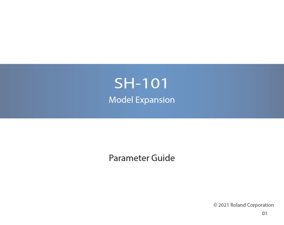 ROLAND SH101 PARAMETER MANUAL Pdf Download ManualsLib