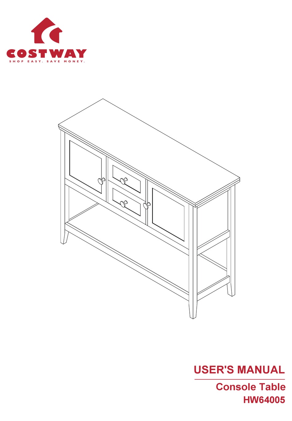 COSTWAY HW64005 USER MANUAL Pdf Download ManualsLib