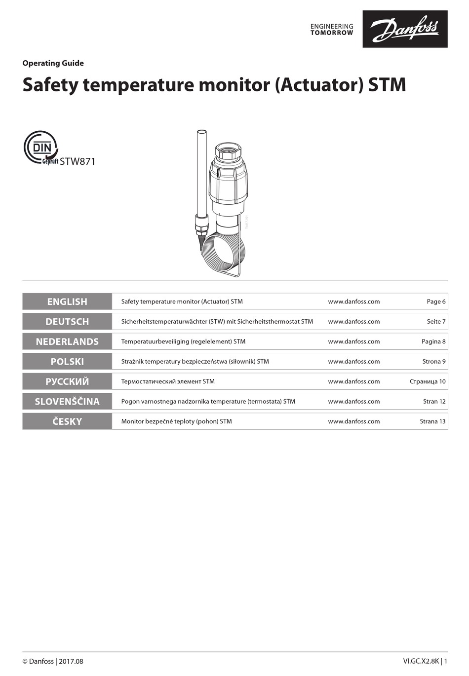 DANFOSS STM/VG OPERATING MANUAL Pdf Download | ManualsLib