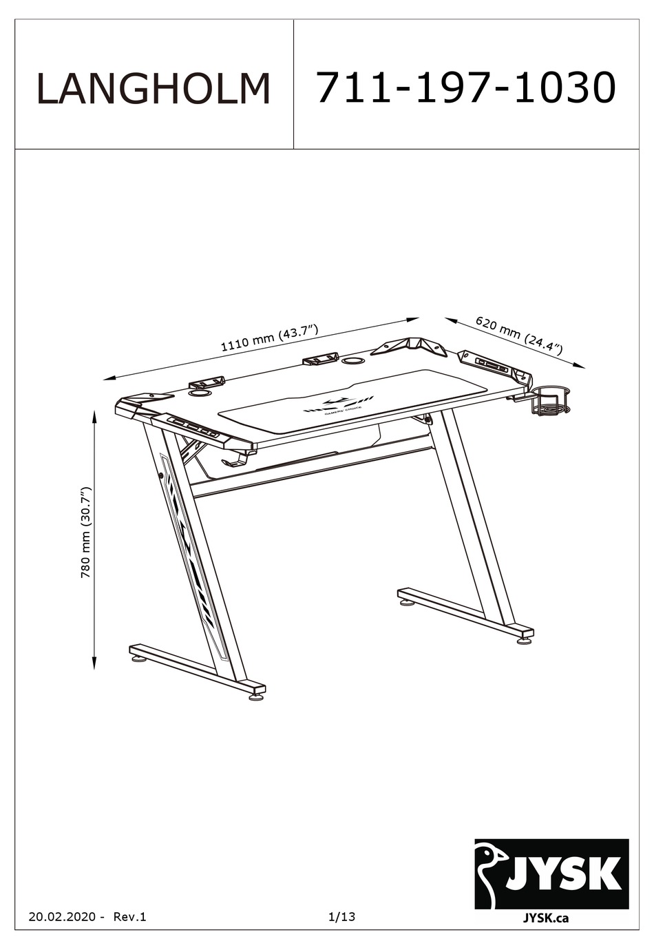 JYSK LANGHOLM MANUAL Pdf Download ManualsLib
