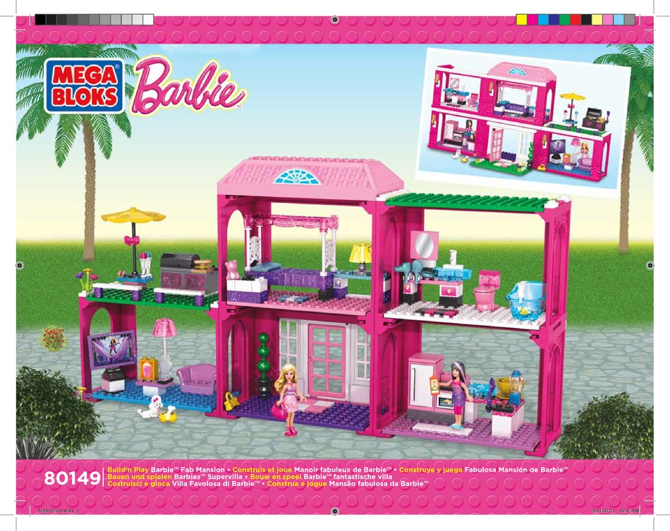 MEGA BLOKS BARBIE BUILD'N PLAY FAB MANSION MANUAL Pdf Download ManualsLib