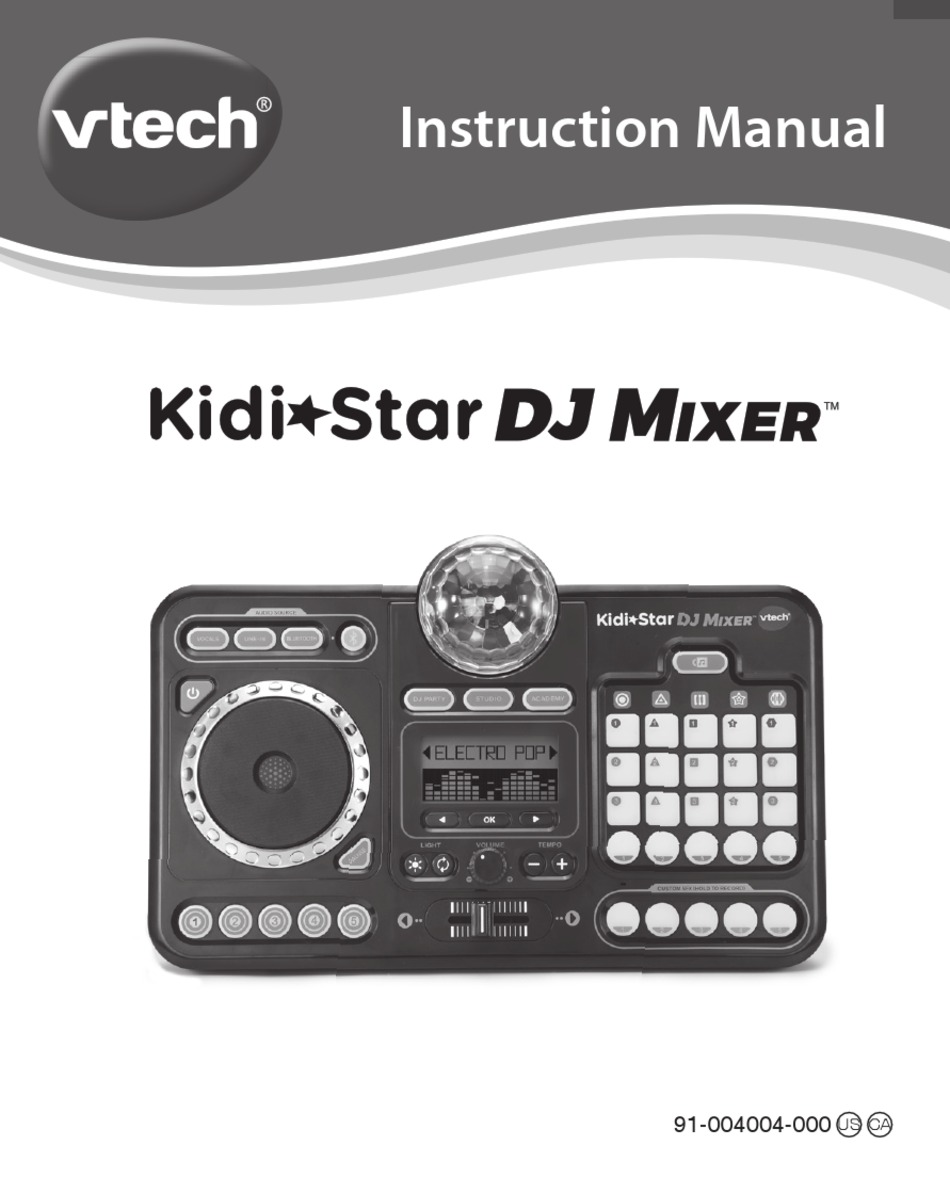 VTECH KIDISTAR DJ MIXER INSTRUCTION MANUAL Pdf Download | ManualsLib