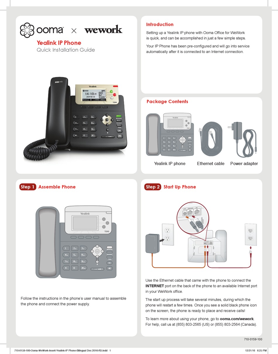 YEALINK T23G QUICK INSTALLATION MANUAL Pdf Download ManualsLib