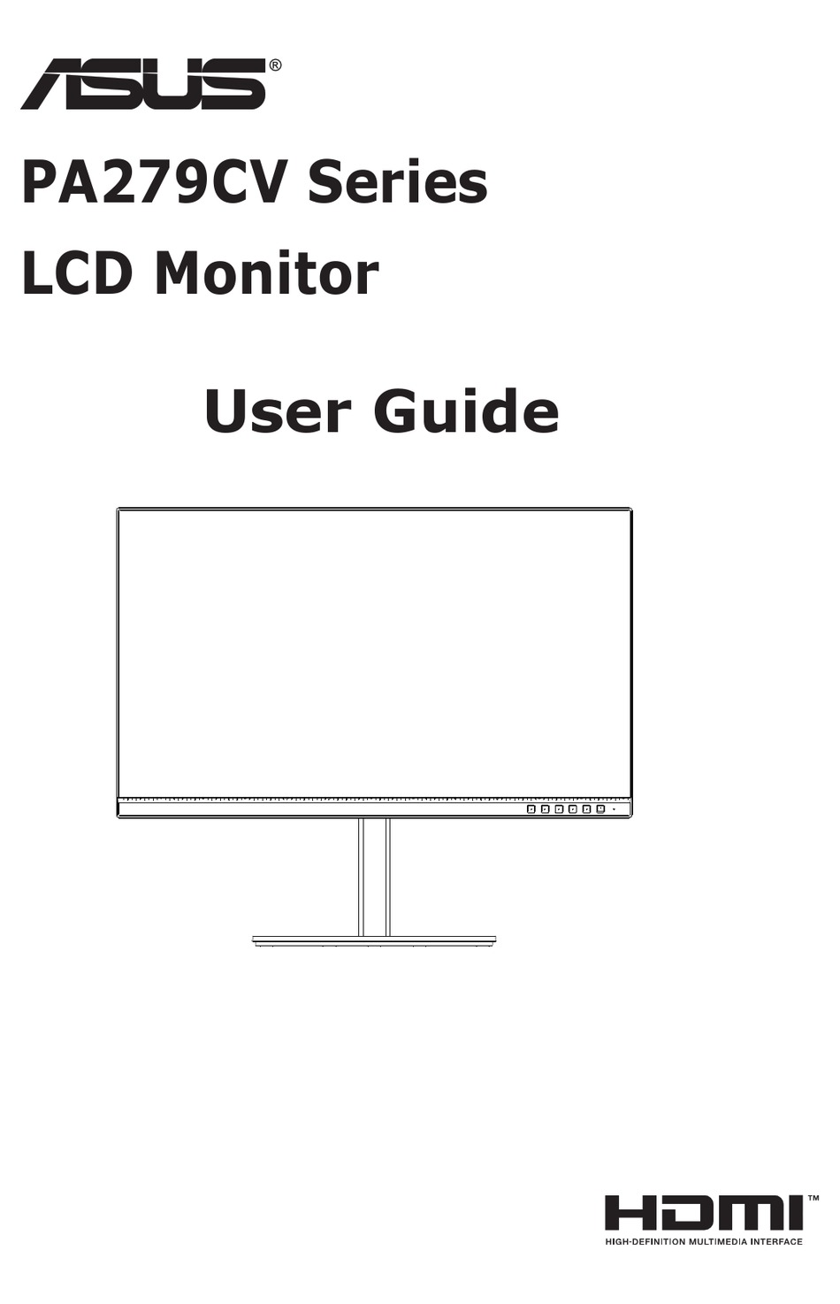 ASUS PROART PA279CV SERIES USER MANUAL Pdf Download | ManualsLib