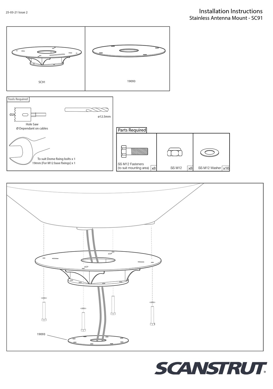 SCANSTRUT SC91 INSTALLATION INSTRUCTIONS Pdf Download | ManualsLib