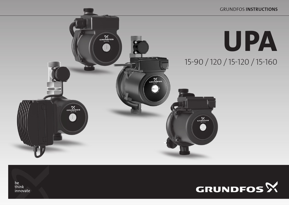 GRUNDFOS UPA 15-90 INSTRUCTIONS MANUAL Pdf Download | ManualsLib