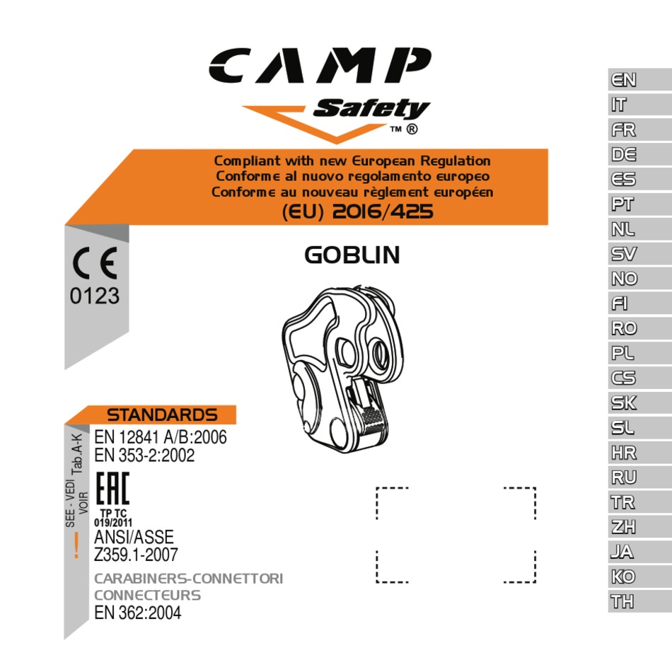 CAMP SAFETY GOBLIN MANUAL Pdf Download ManualsLib