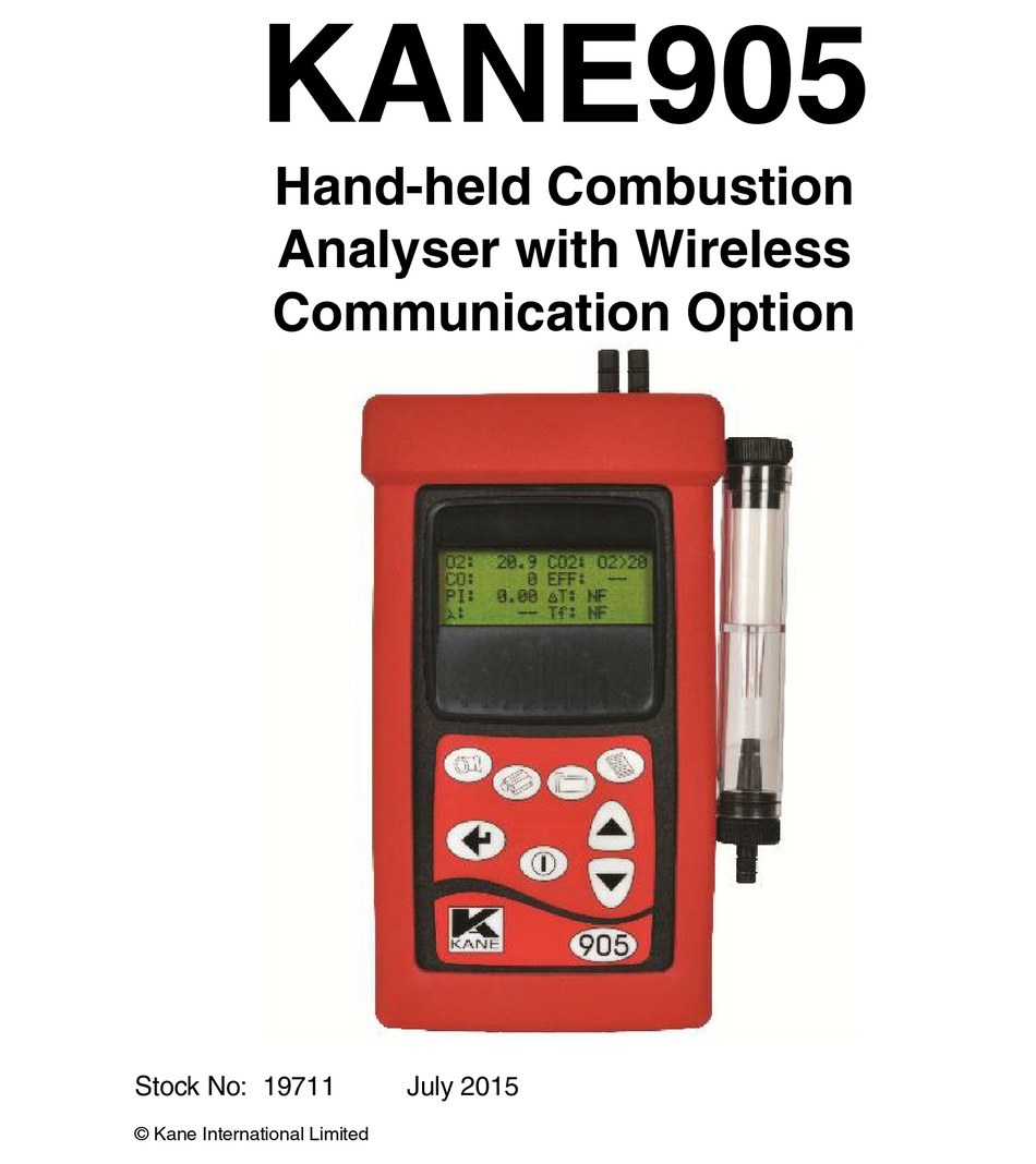 KANE 905 MANUAL Pdf Download ManualsLib