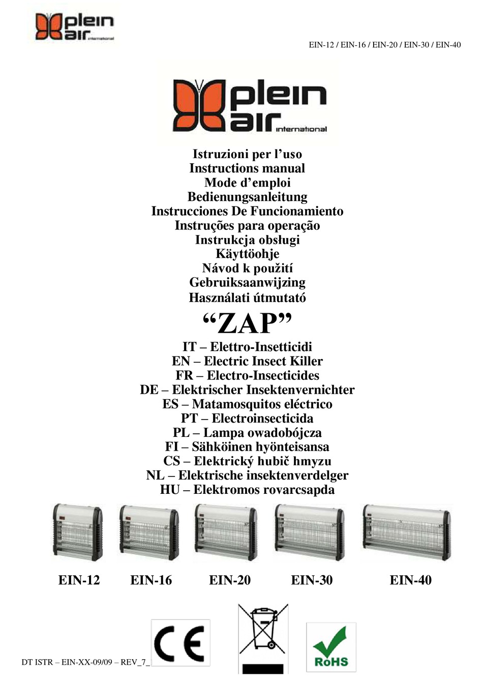 PLEIN AIR ZAP INSTRUCTION MANUAL Pdf Download ManualsLib