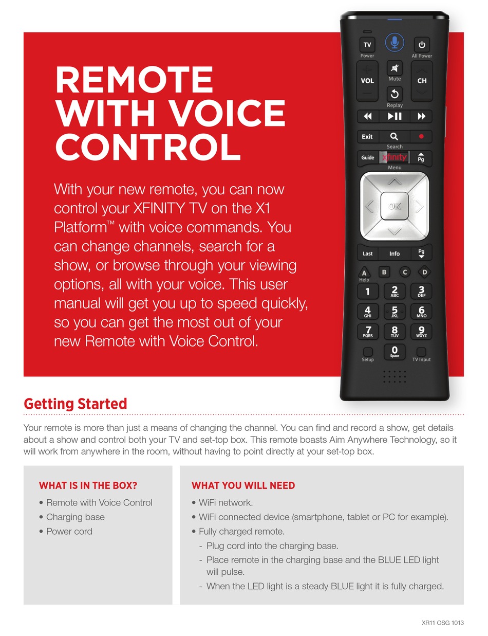 COMCAST XR11 MANUAL Pdf Download ManualsLib