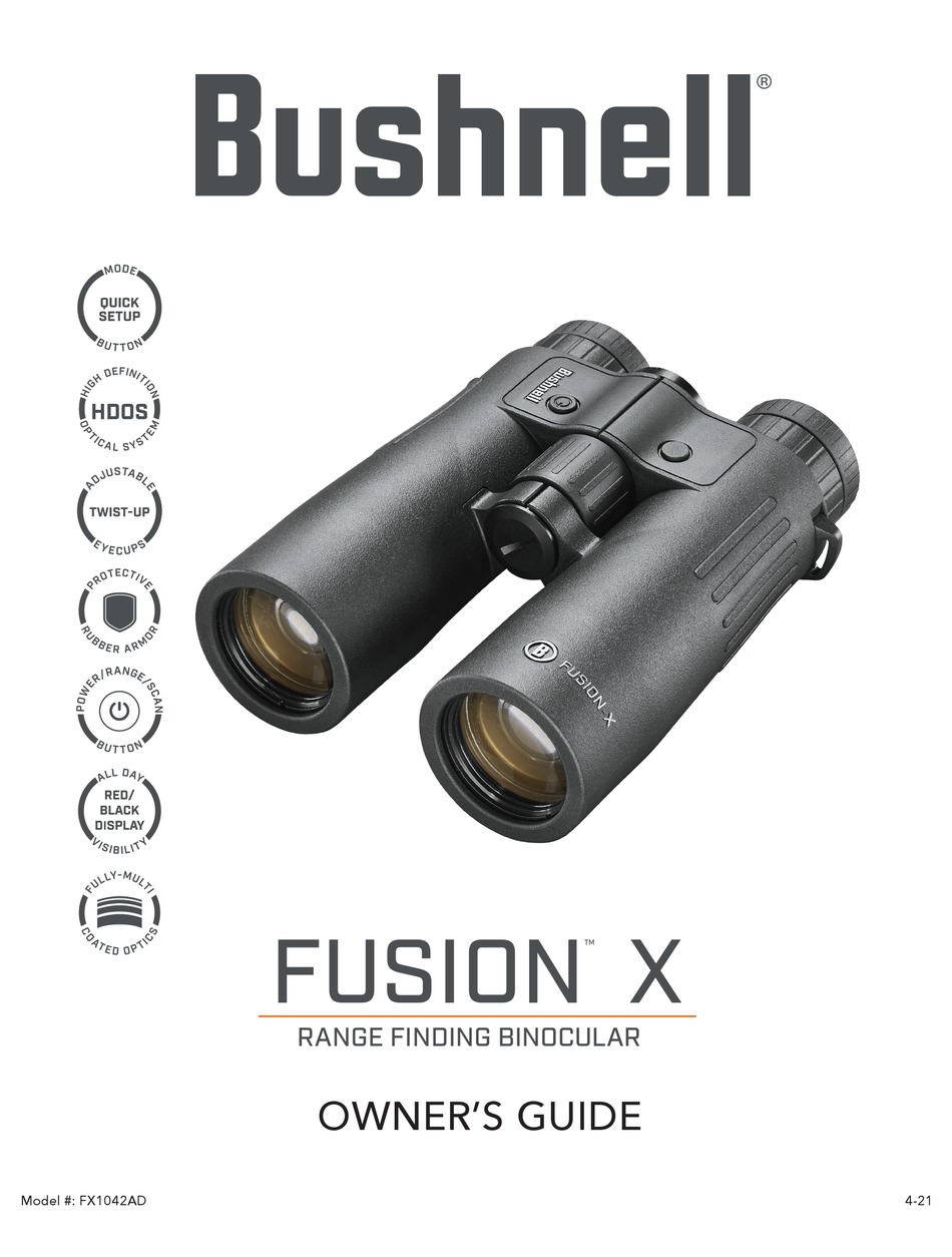 BUSHNELL FUSION X OWNER'S MANUAL Pdf Download ManualsLib